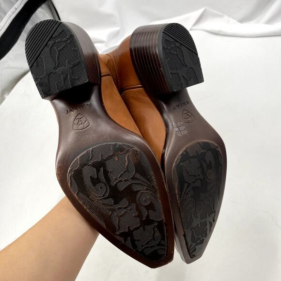 Ariat Brown Heritage X Toe Elastic Western Cowboy Boot 7B - Picture 5 of 6